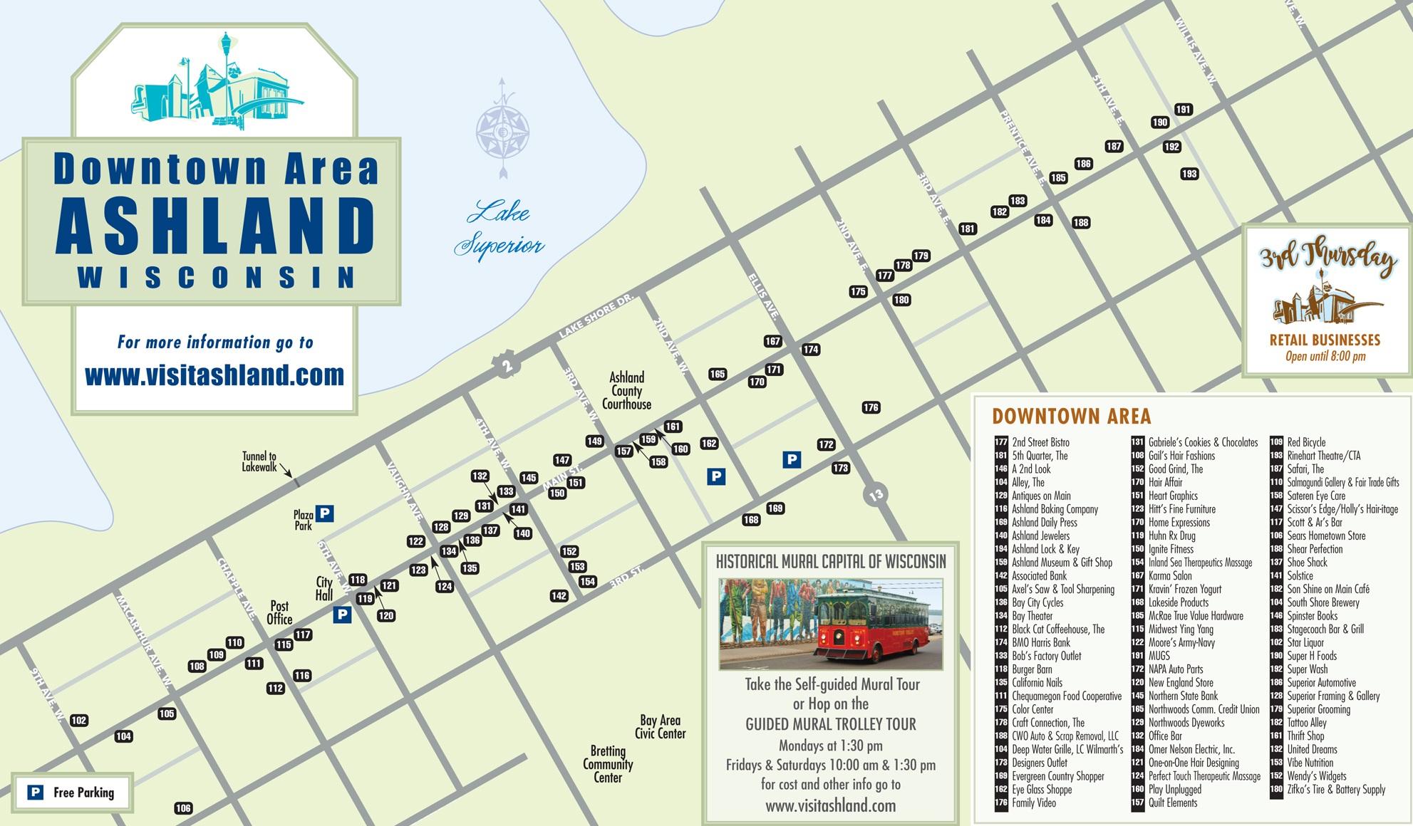 Downtown Ashland Oregon Map