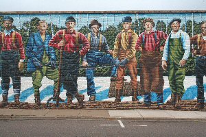 Part of Lumber Jacks Mural