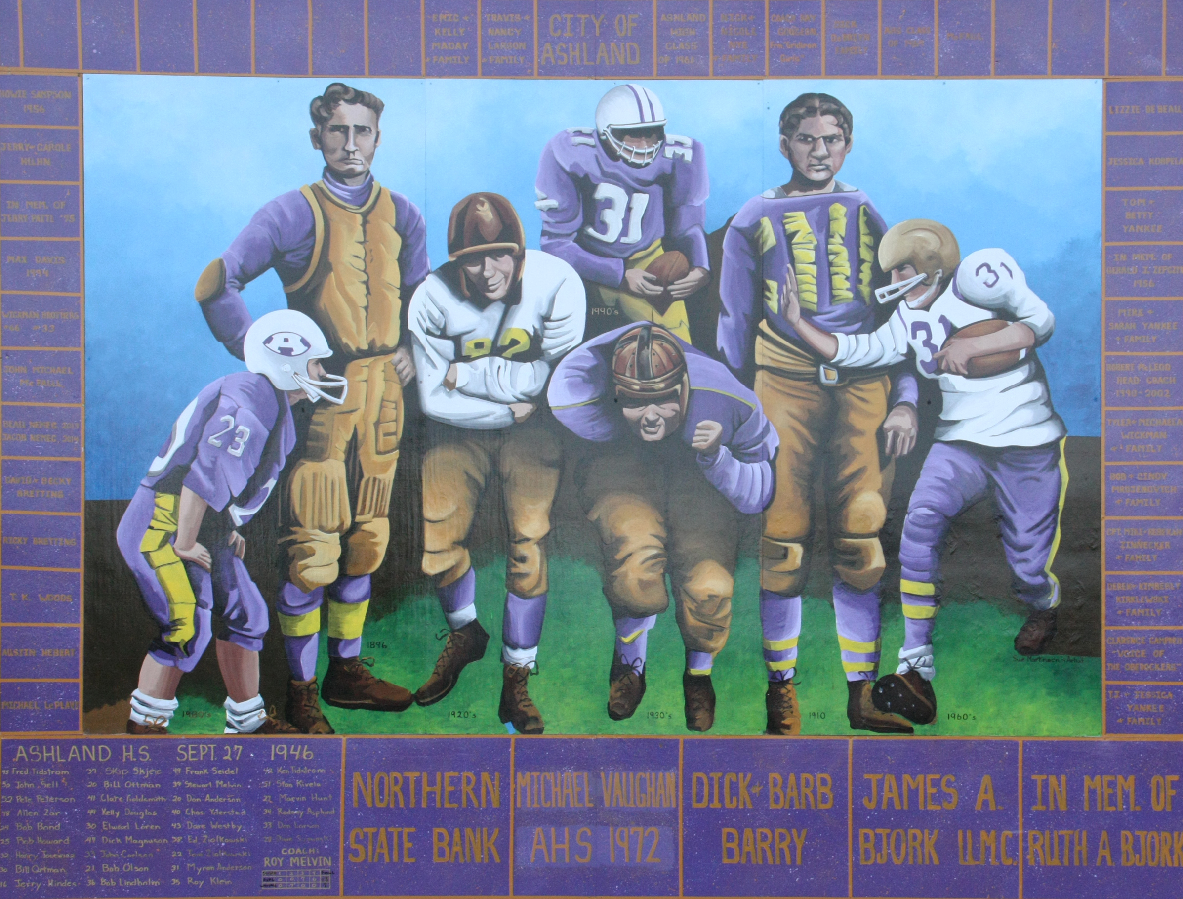 Oredock Football Mural