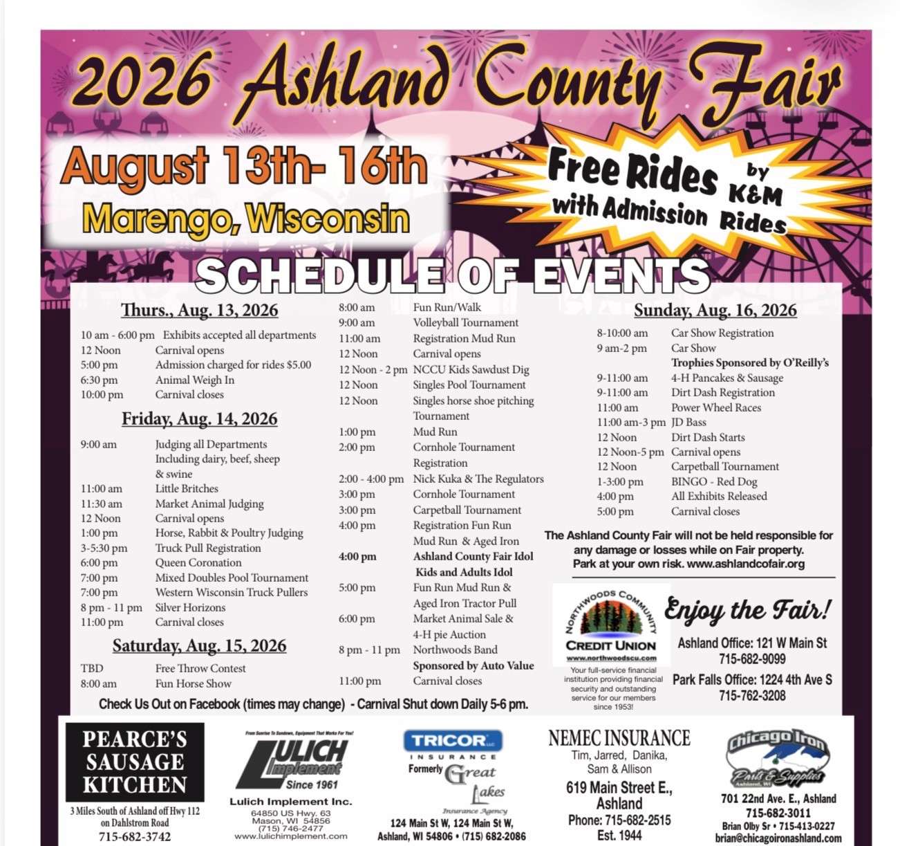 Ashland County Fair Schedule 23