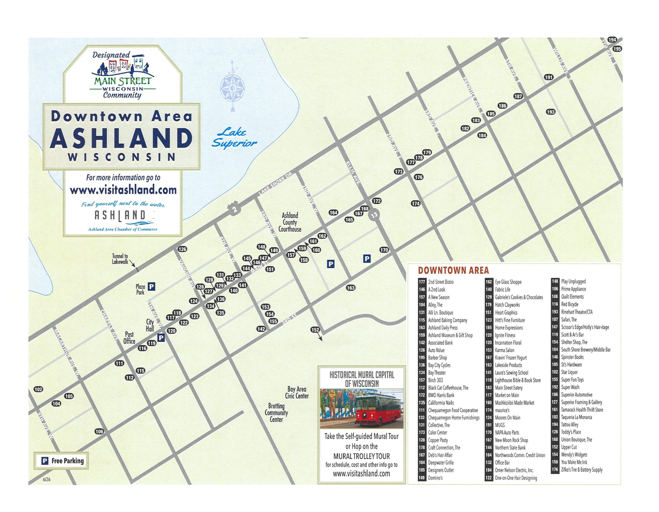 Downtown Shopping Map